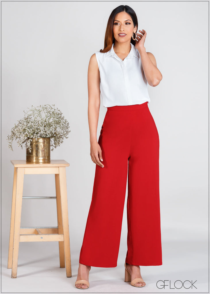 High Waist Wide Leg Pant - WW263