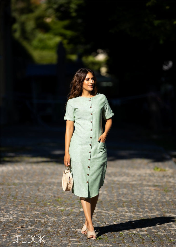 Linen Dress With Pockets – GFlock Global