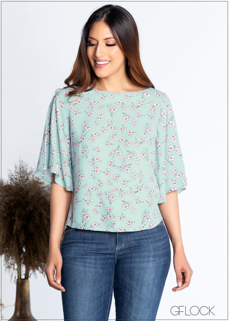 Flare Sleeved Top - 365