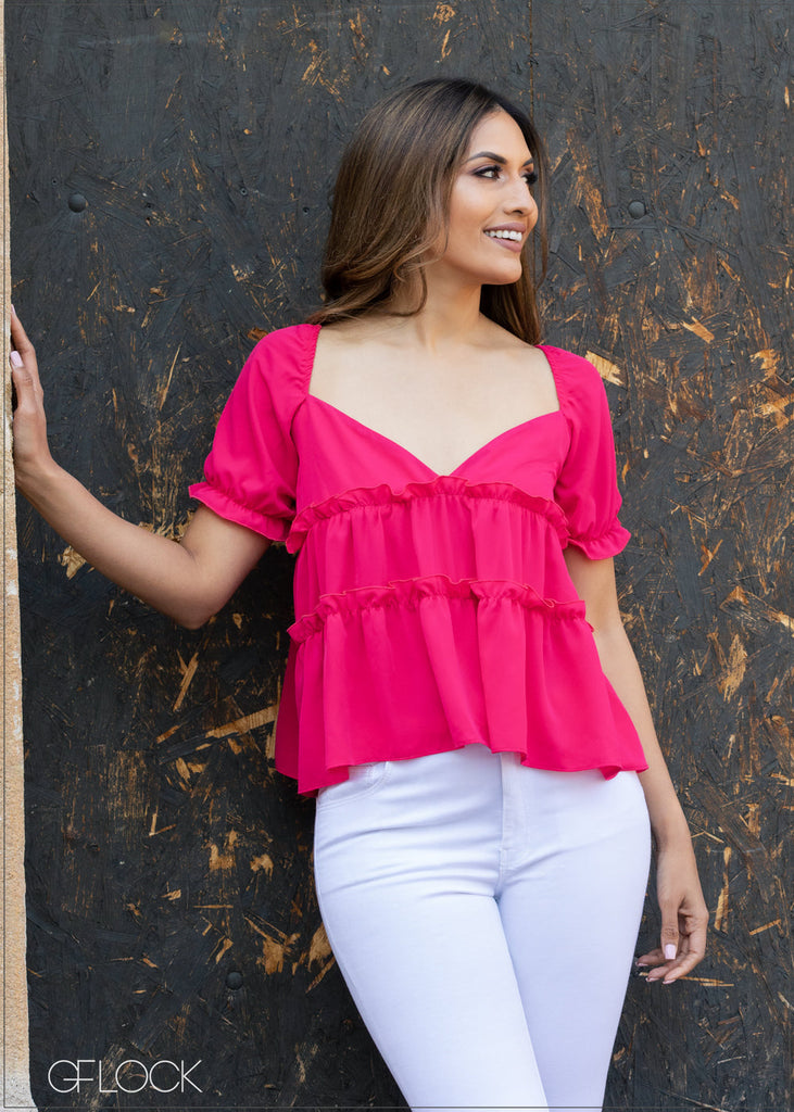 Frill Detailed Top - 2603
