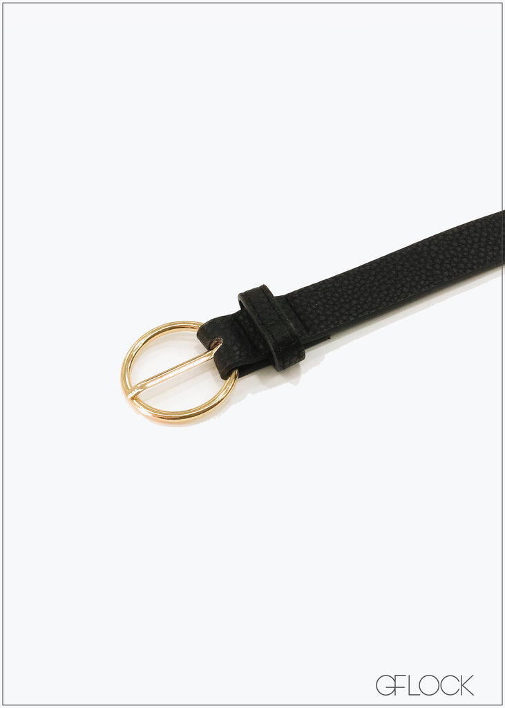 Belt With Alloy Buckle - 1004