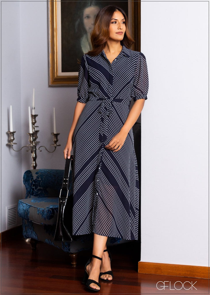 Stripe Print Dress